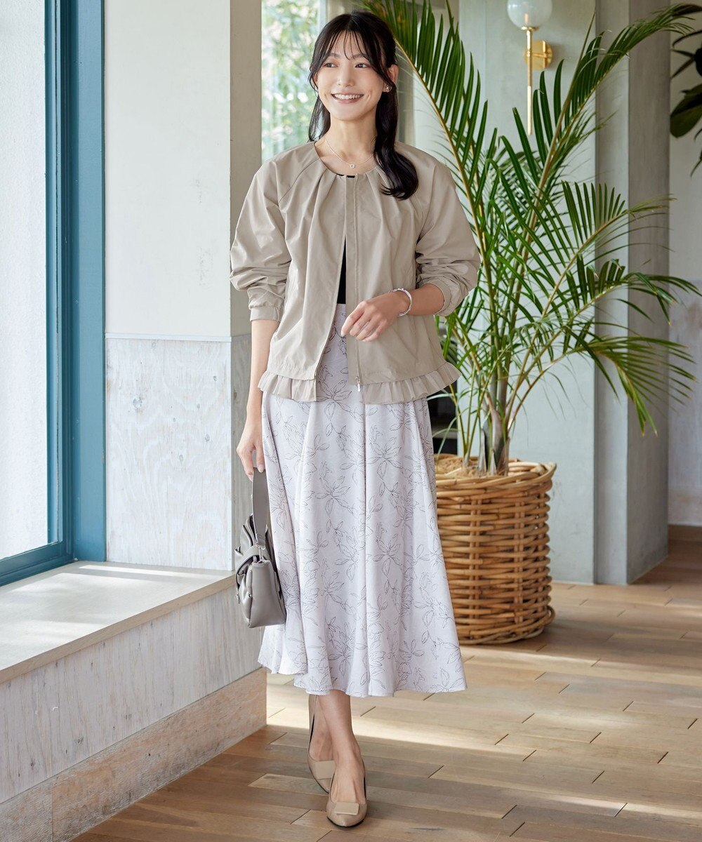 Tiaclasse 【洗える】フラワープリントスカート 