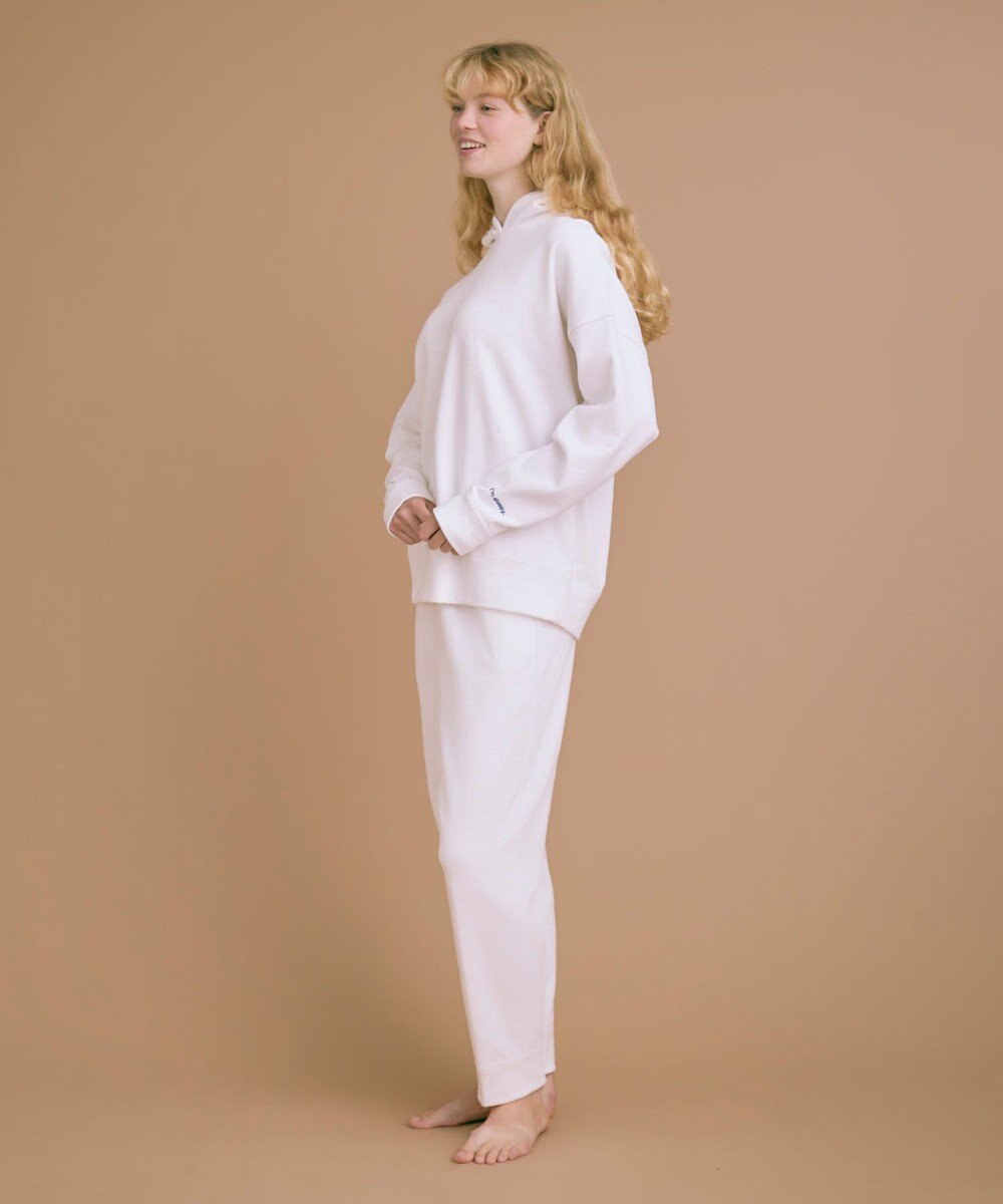 une nana cool 【綿混】あくびのお嬢さんのブークレー裏毛フーディー 