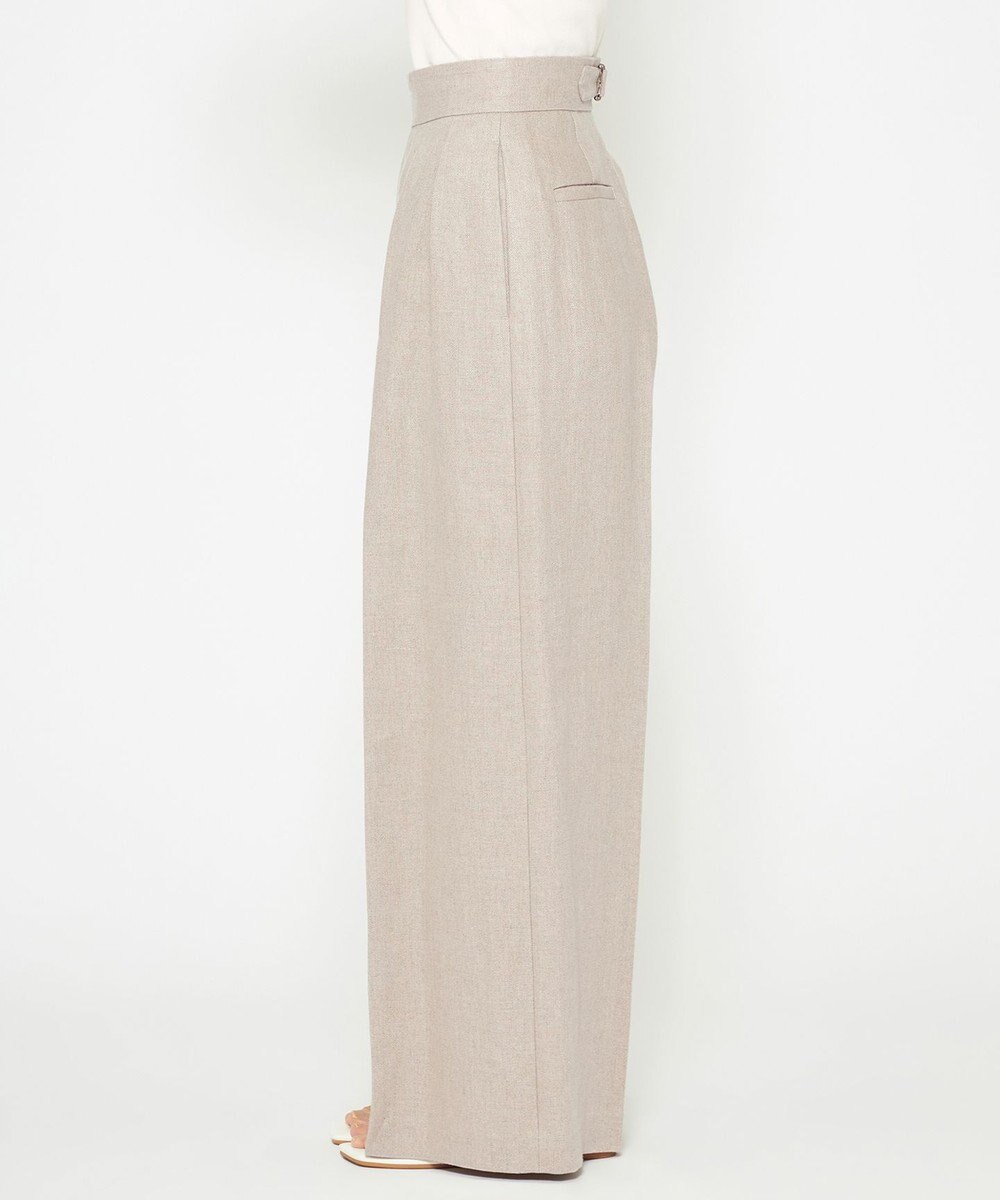 uncrave ヘリンボーン リネン ワイドパンツ（uncrave WHITE） 