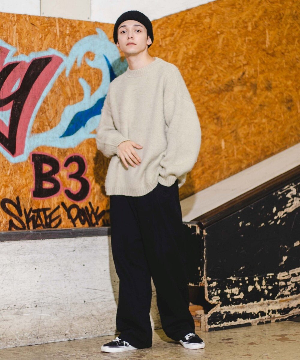 WEGO モヘアライクBIGプルオーバー 