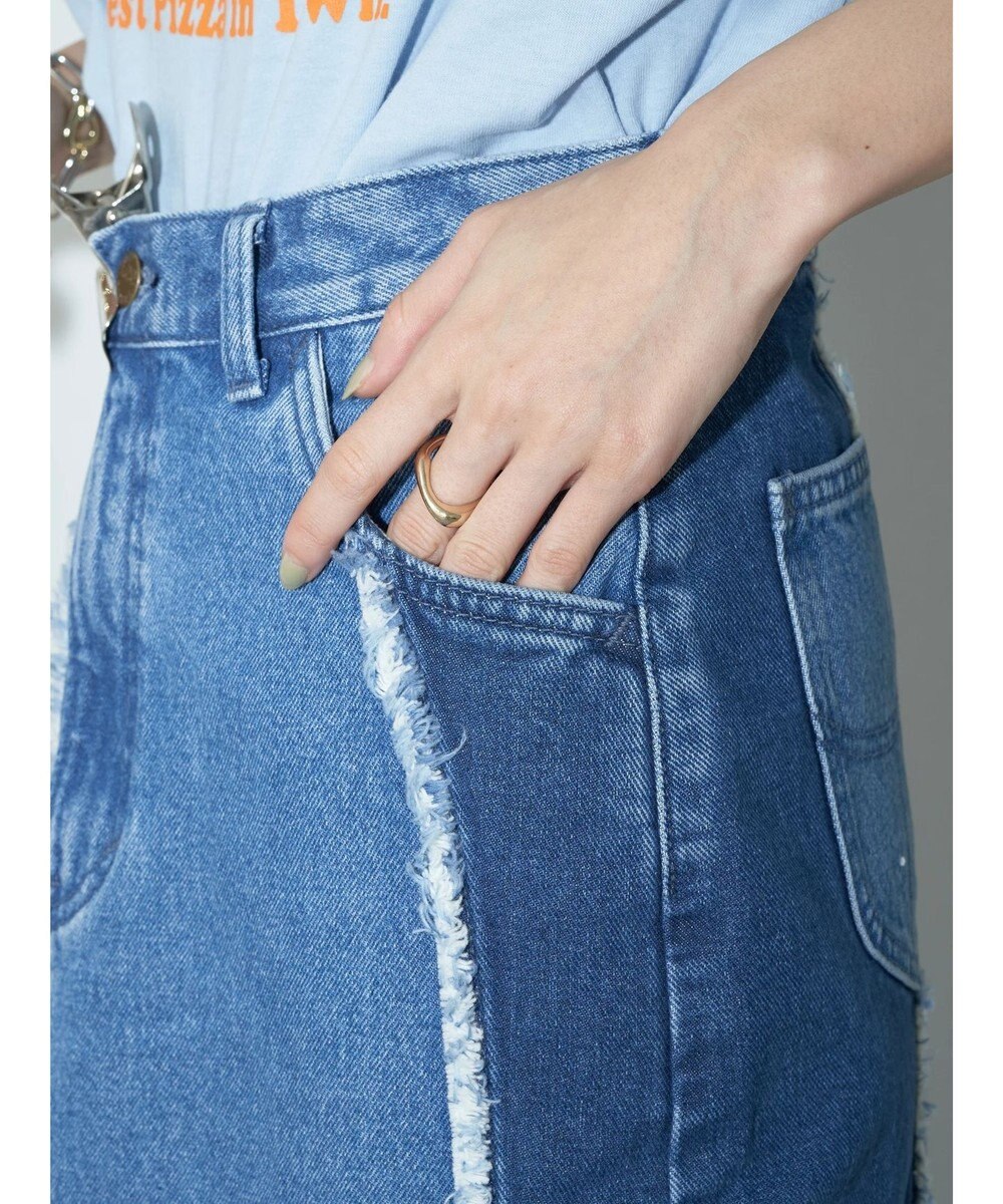 earth music&ecology Ｌｅｅ×ｅ．ｍ．ａ．ｅ　切替デニムスカート 