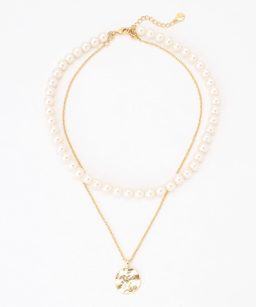 23区 2WAY パール コイン ネックレス 