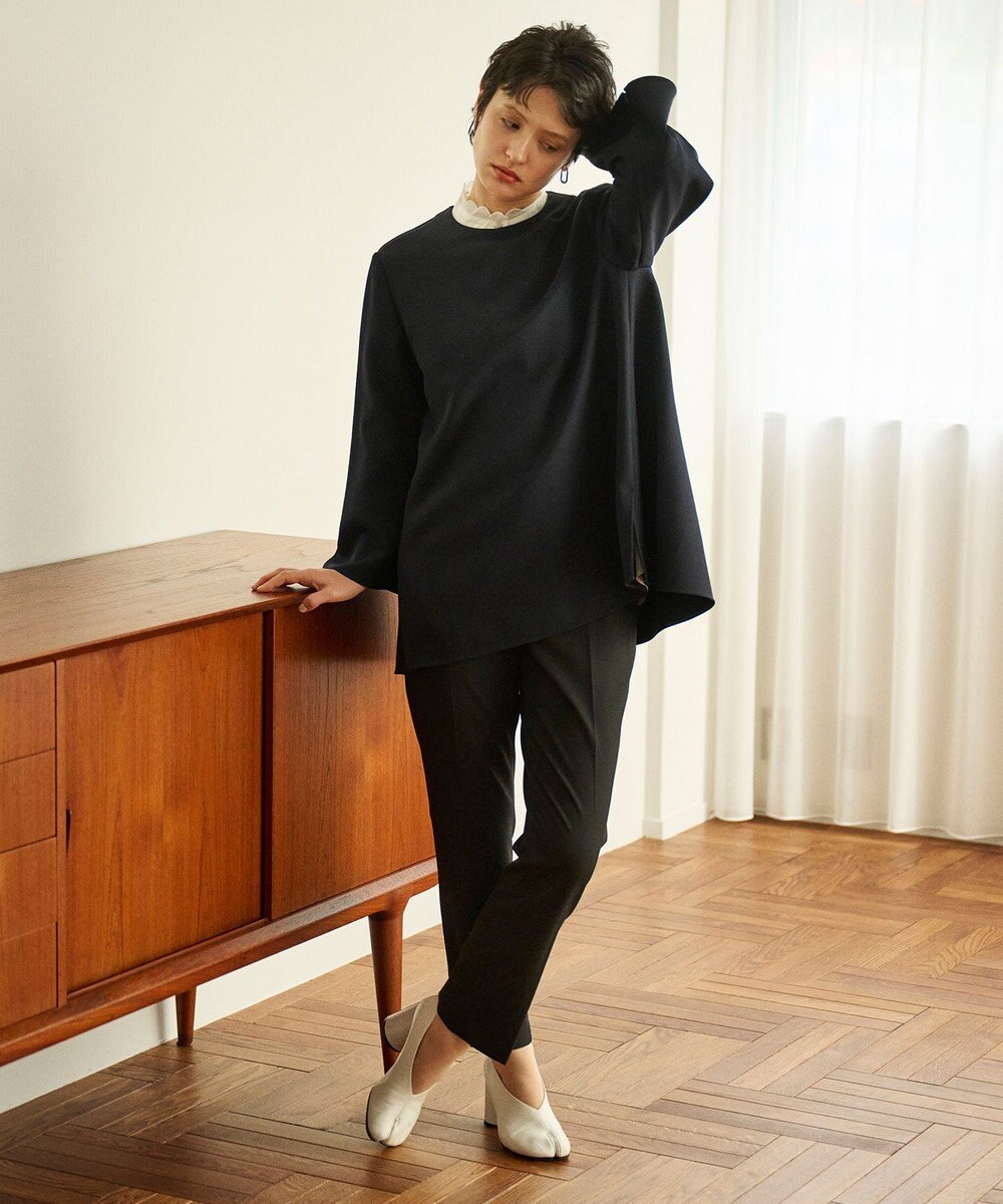 #Newans 【洗える】シアースカラップデザインブラウス 