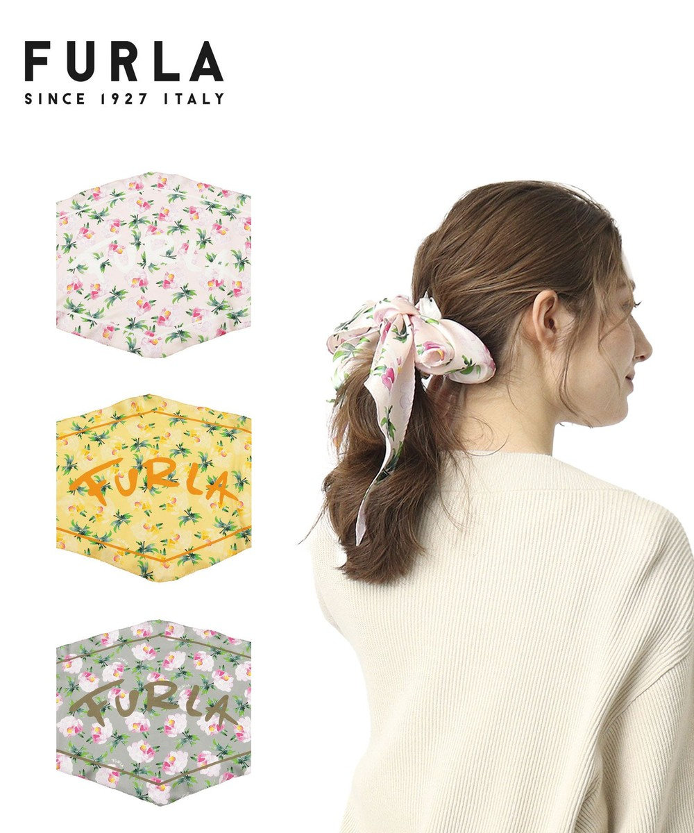 FURLA シルク100% 花柄 菱形スカーフ / MOONBAT | ファッション通販