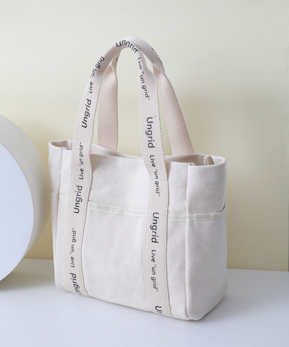 style code 【Ungrid/アングリッド】キャンバス ロゴテープミニトートバッグ 