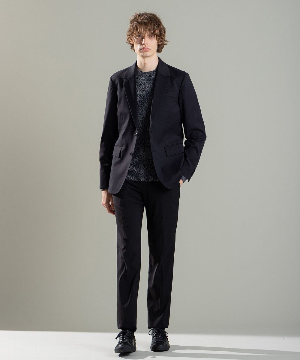 LORO TECHNICAL WOOL JACKET, ブラック系, 46