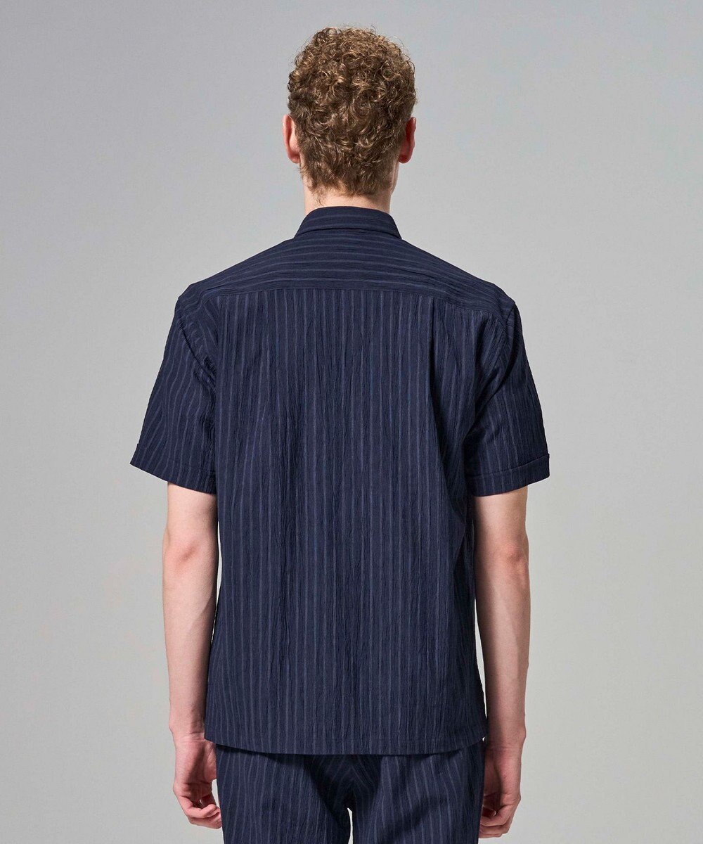 JOSEPH HOMME 【新素材】エアリッジストレッチ ポケット付レギュラーカラー半袖シャツ 