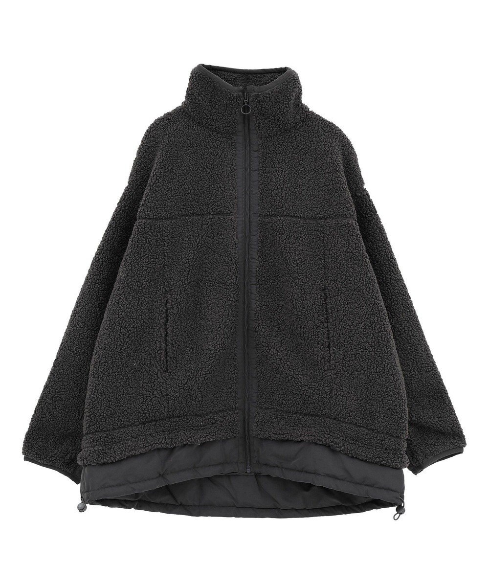 Green Parks 異素材コンビスタンドボアブルゾン 