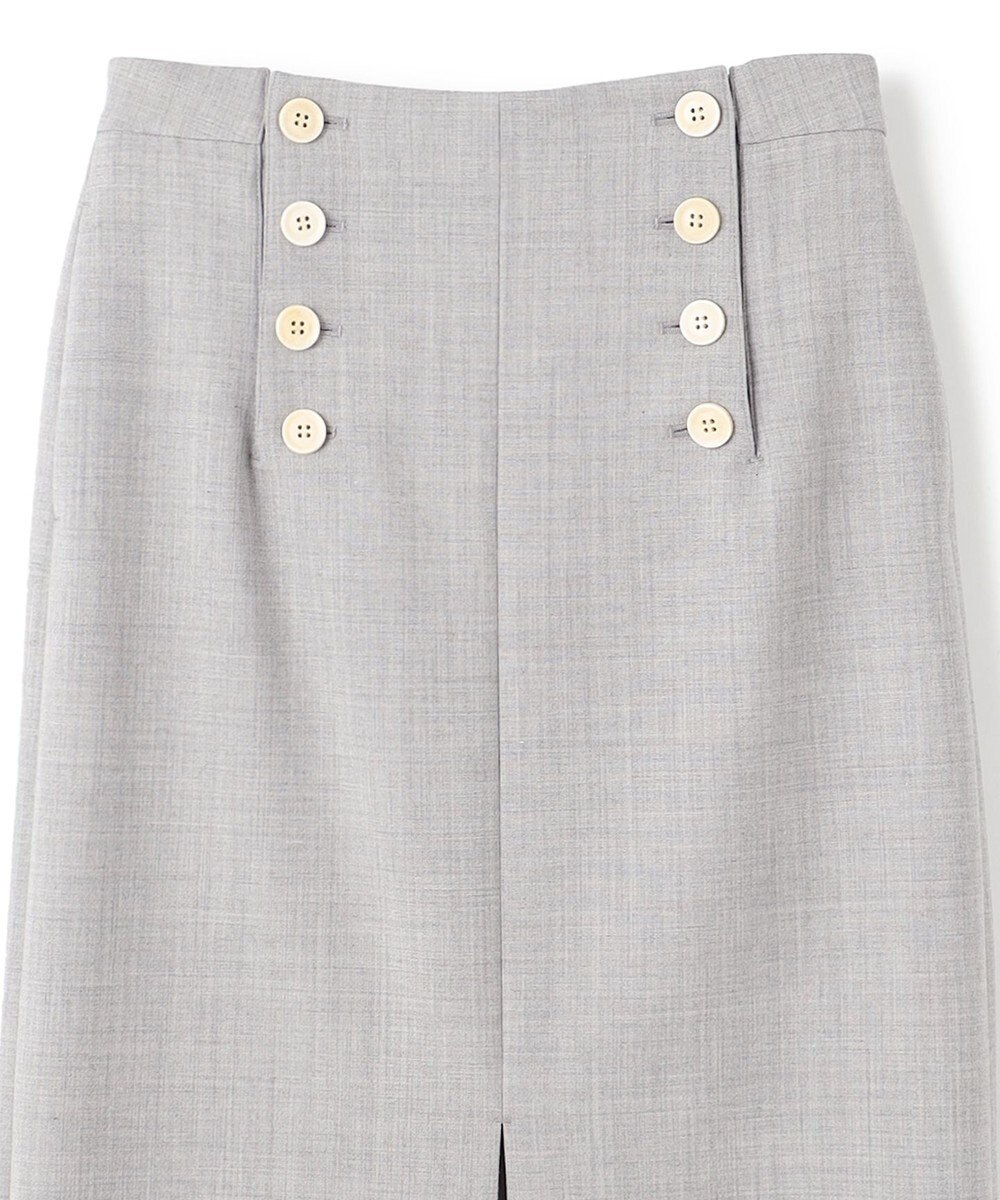 BEIGE， FERSEN / フロントボタンIラインスカート 