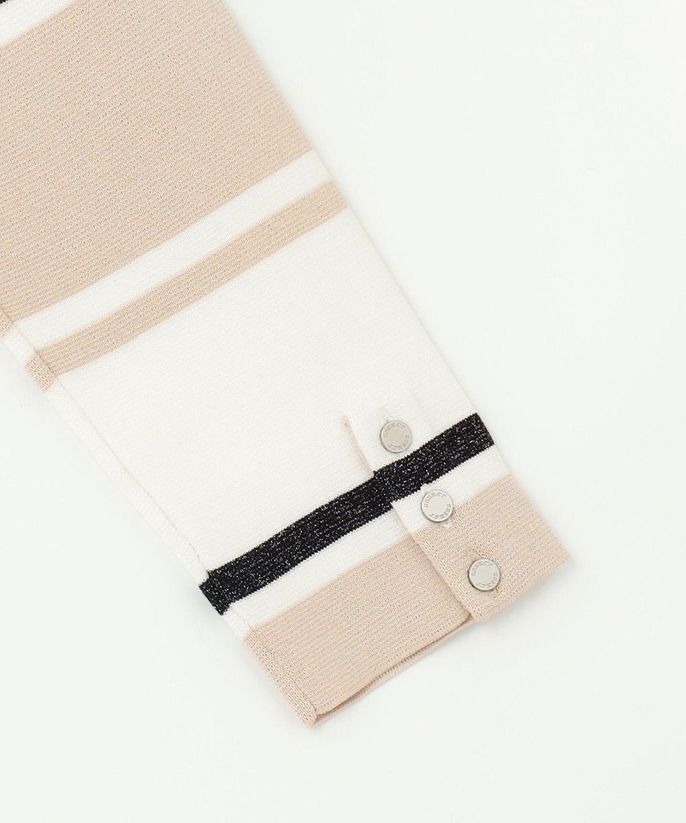 J.PRESS LADIES Cotton Acetate ブロッキング ボーダー ニット 