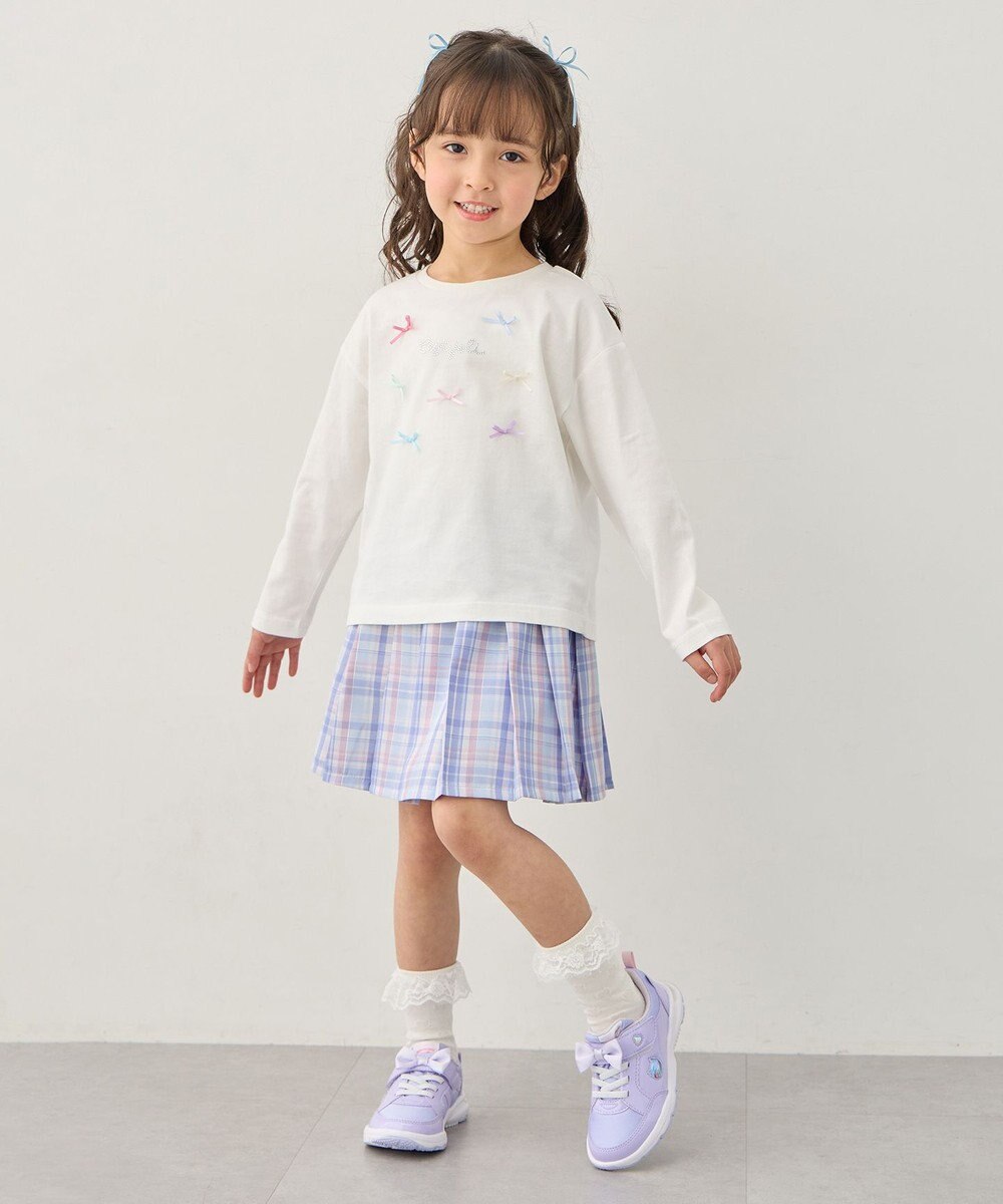 ANY KIDS 【綿100%】リボンアソート 長袖Tシャツ 