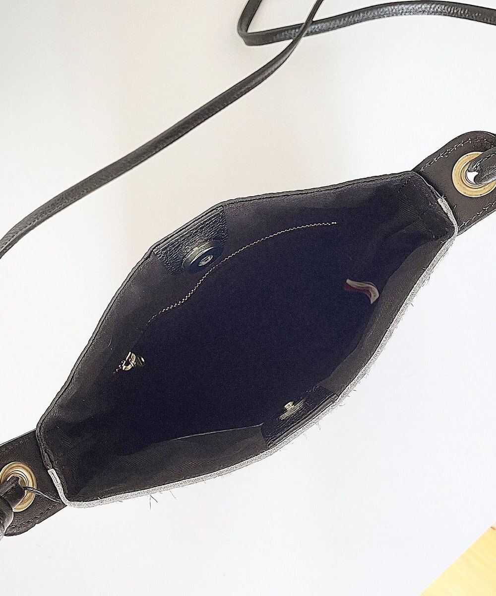 Hekhèr Le Style de Vie 【日本製】ハラコ×シュリンクレザー ショルダーバッグ 