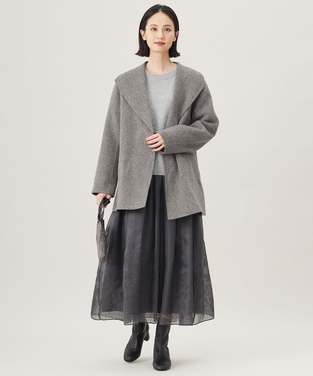 自由区 S ウールリバーショート コート 