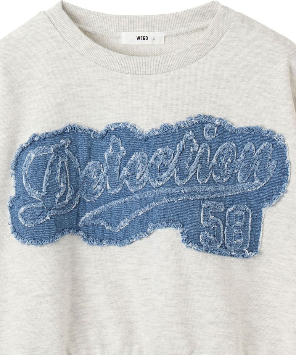 WEGO デニムワッペンプルオーバー 