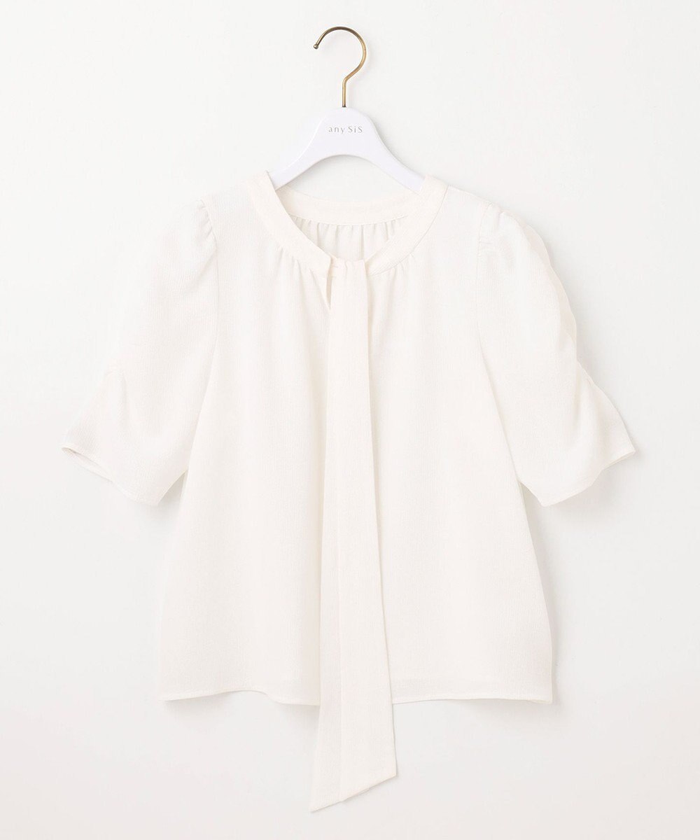 ANY SIS S 【低身長企画】2WAYボウタイ ブラウス 