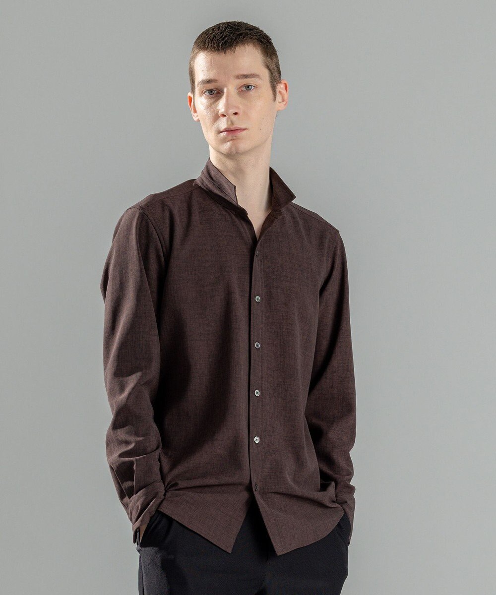 JOSEPH HOMME 新素材【シワになりにくい】テクノボイルストレッチ ウイングカラーシャツ 