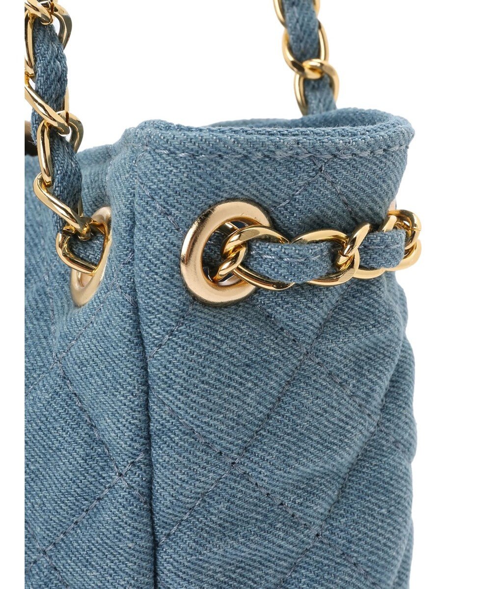 earth music&ecology デニムキルティングチェーンバッグ 