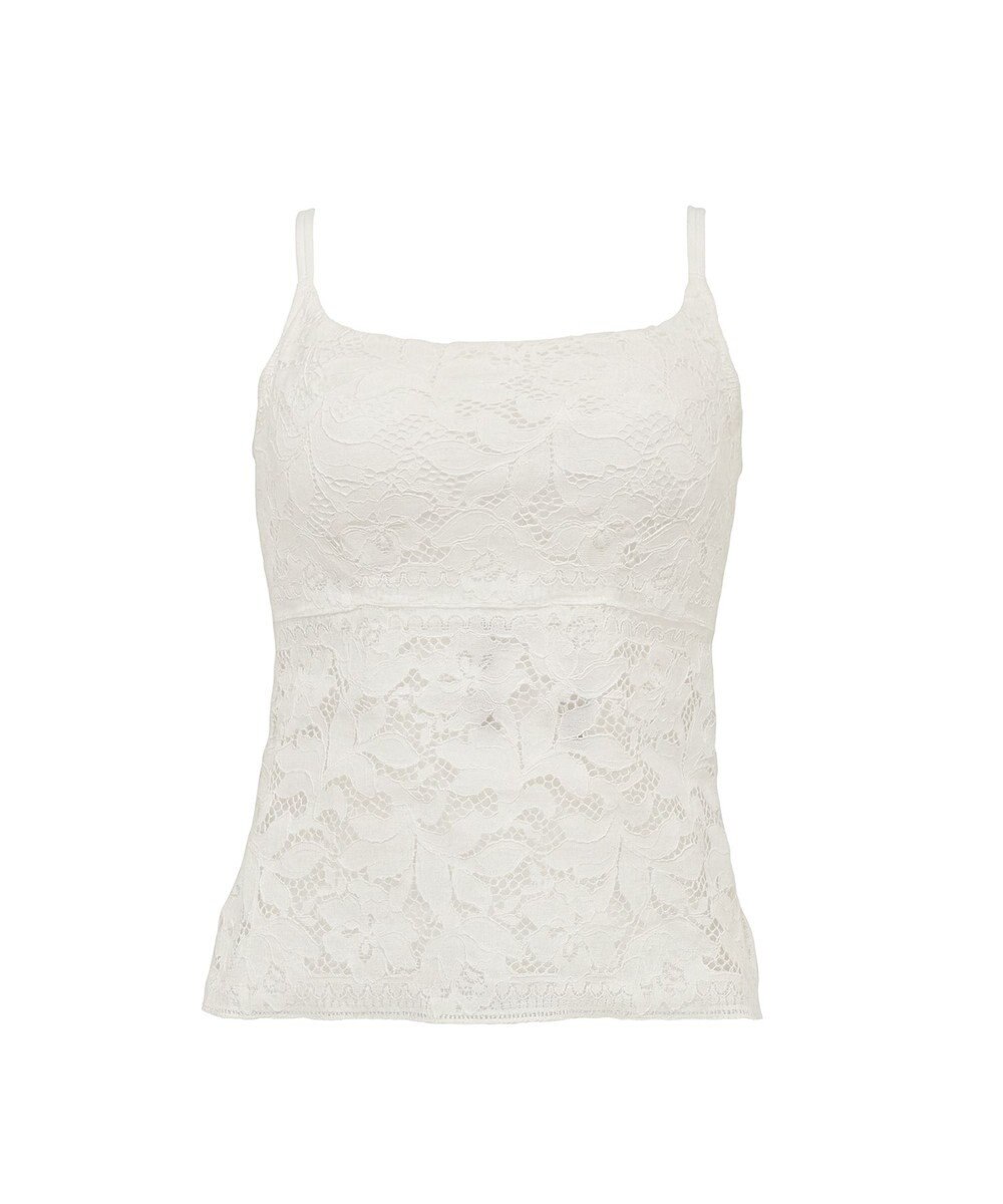 BRADELIS New York 【BRADELIS New York】レーシィブラキャミ26S1 カップ付き ブラトップ 補正下着 ノンワイヤー 