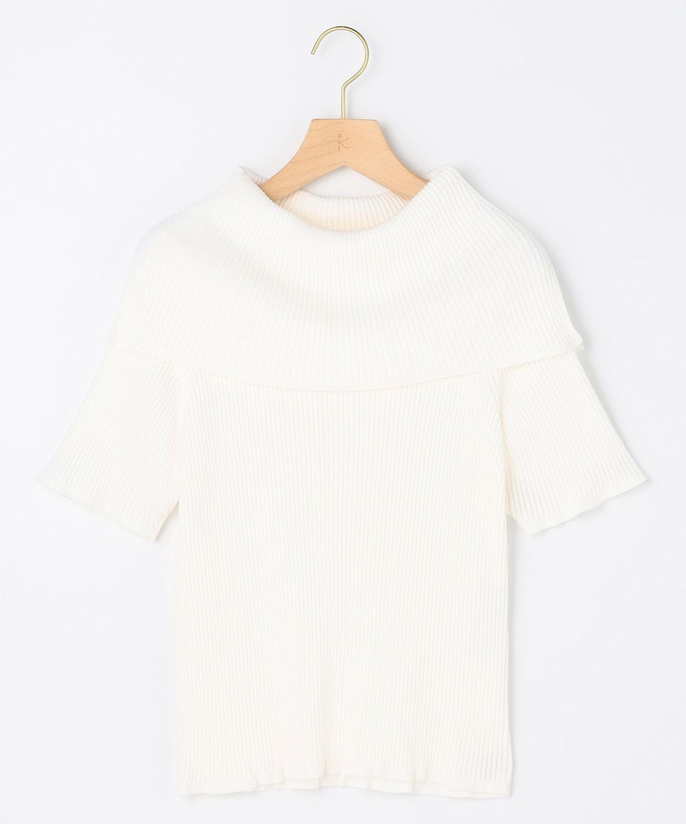 組曲 S 【先行予約・WEB限定】クリアストレッチオフショルダー ニット 