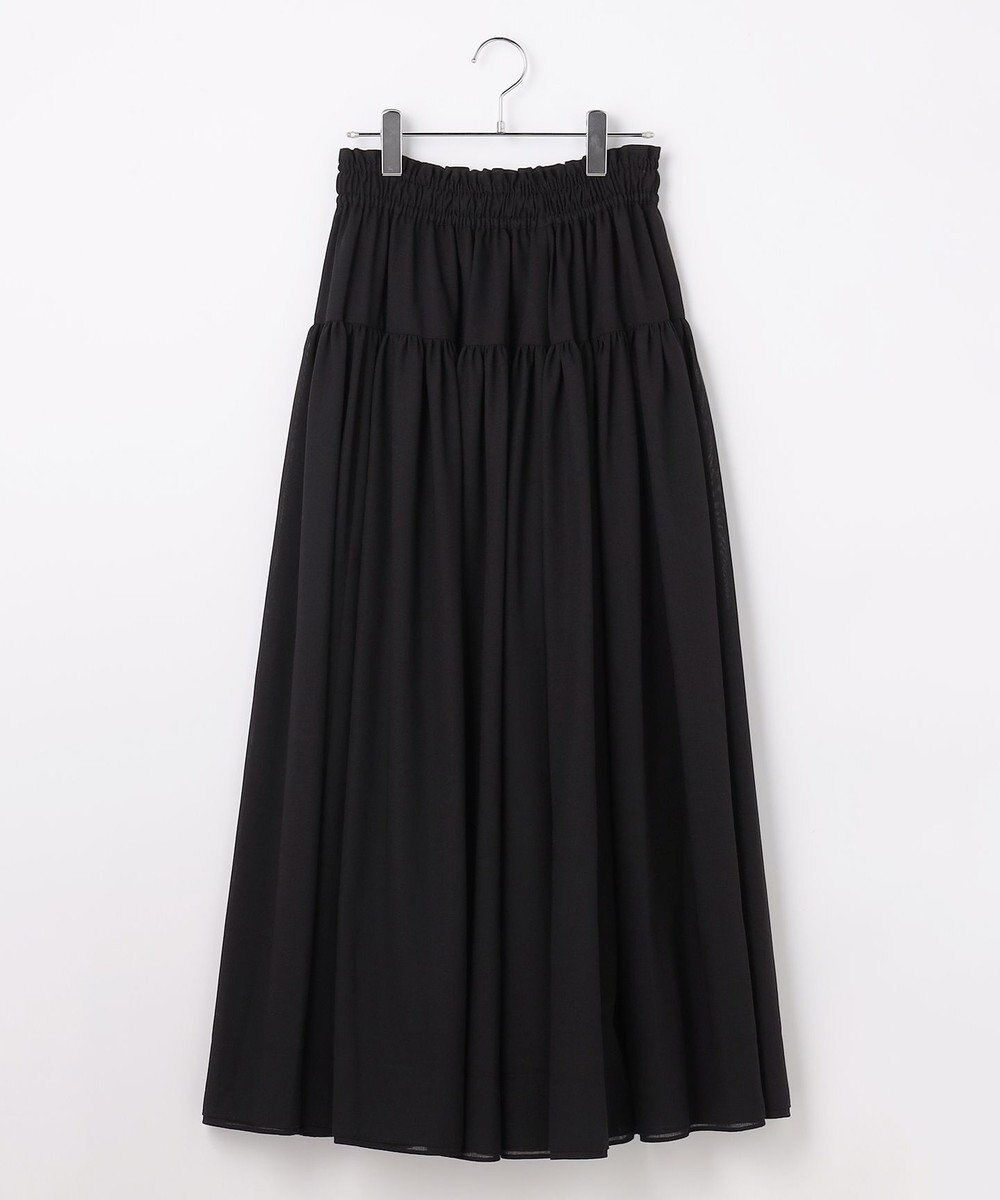 #Newans 【高山都さんコラボ】ダブルギャザーロングスカート 