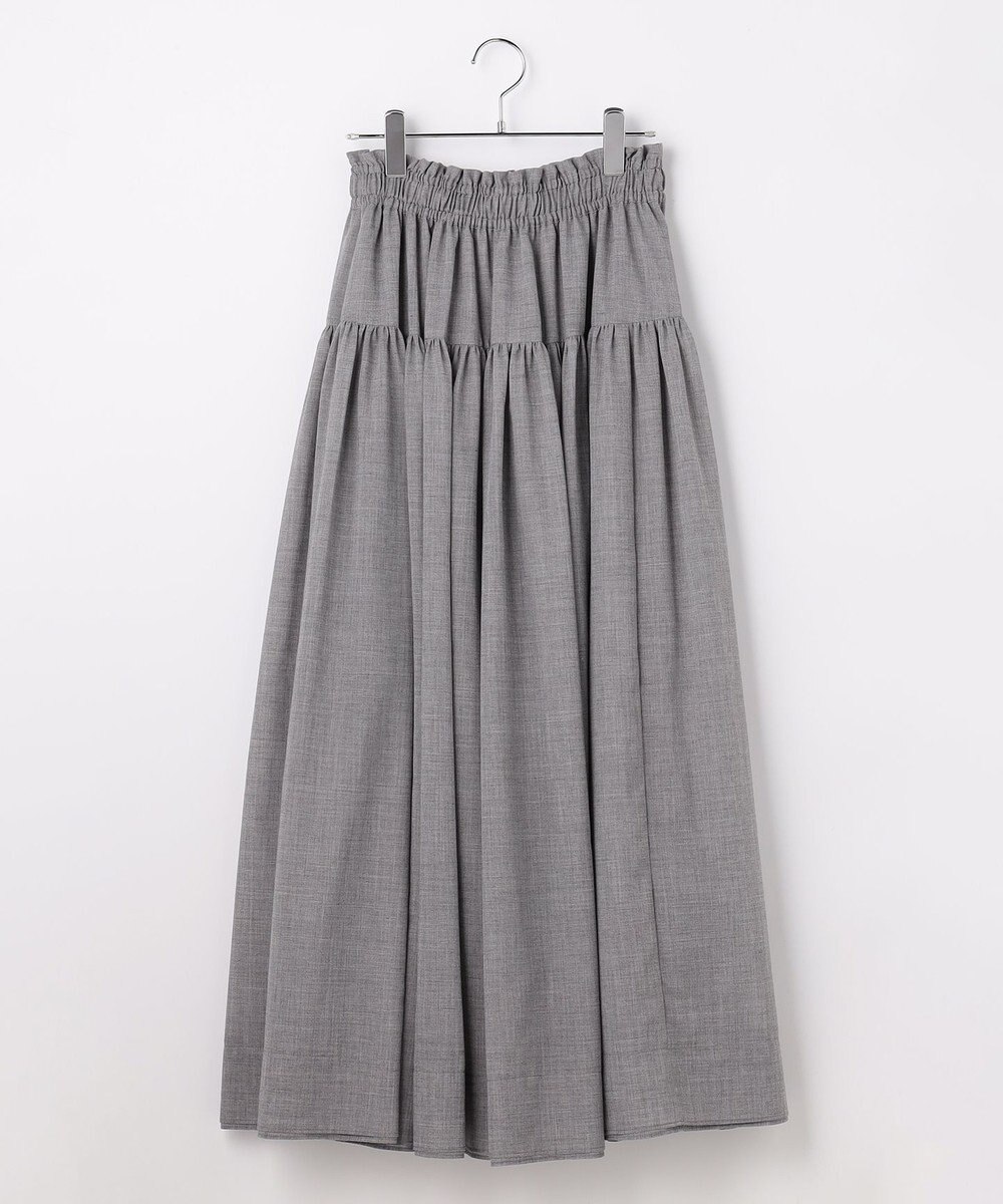 #Newans 【高山都さんコラボ】ダブルギャザーロングスカート 