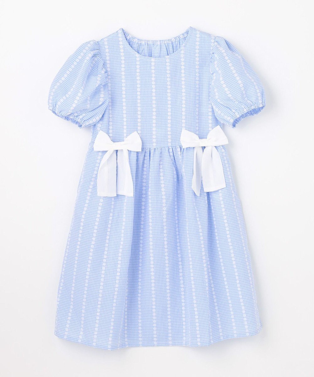 ANY KIDS 【洗濯機可能】サッカー ストライプワンピース 