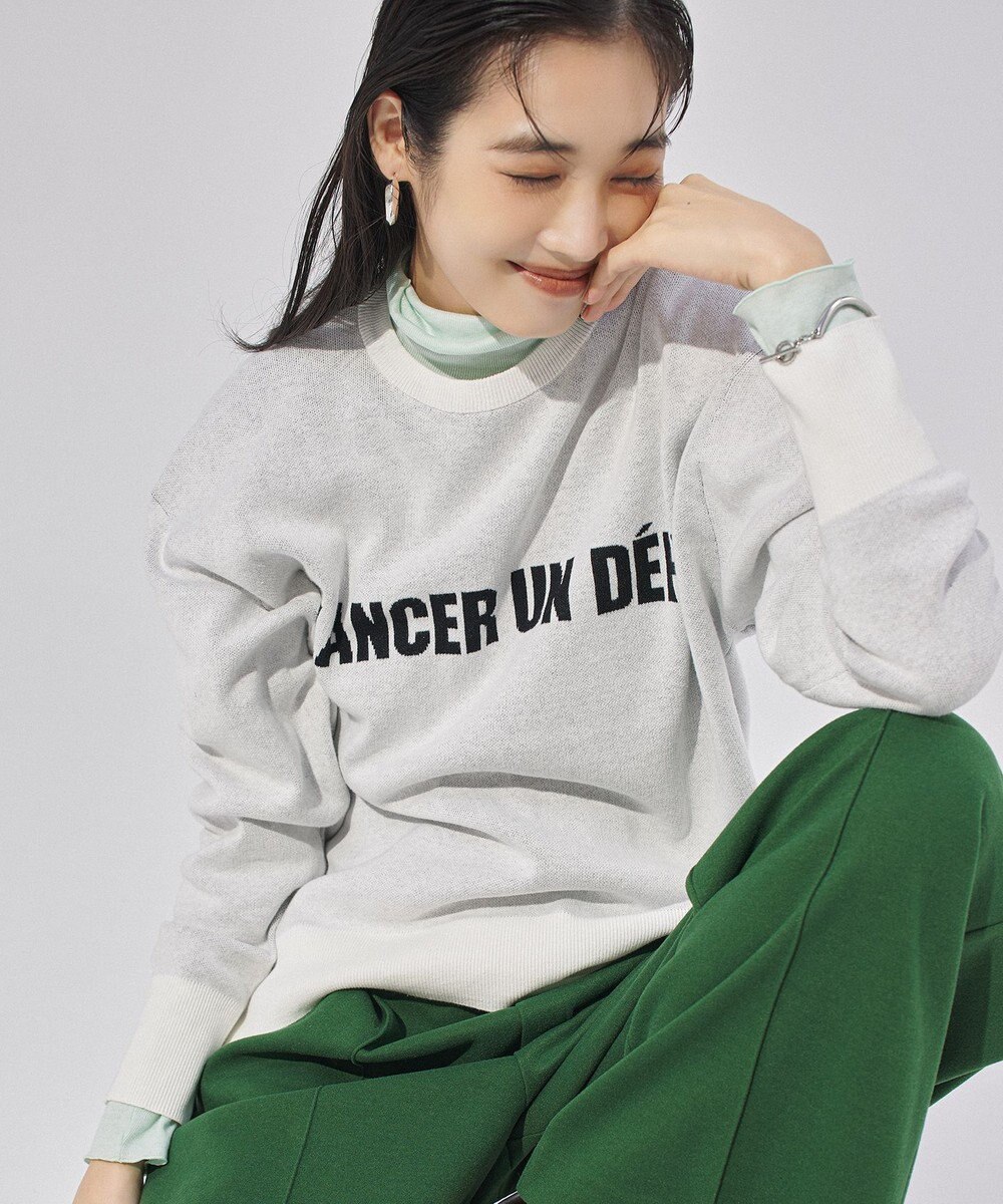 UNFILO スポンジニット ロゴジャガード 