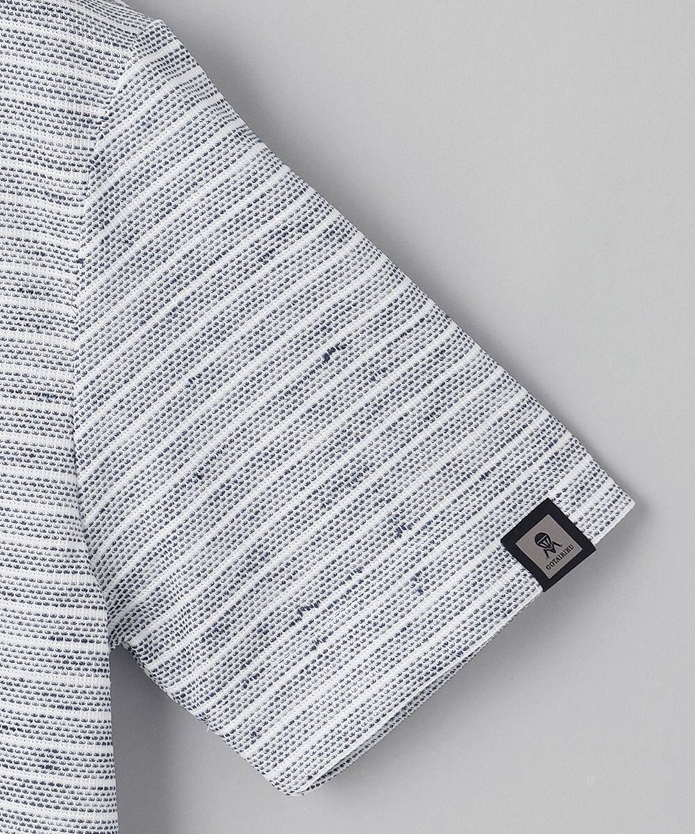 GOTAIRIKU NEW【麻混の清涼感】ノルマンディーリネン ボーダーTシャツ 