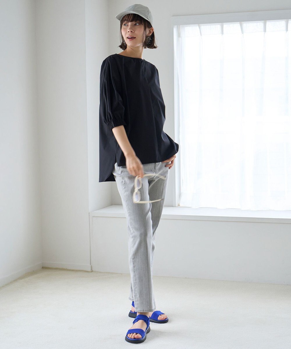 UNFILO イージーケア ドルマンブラウス 