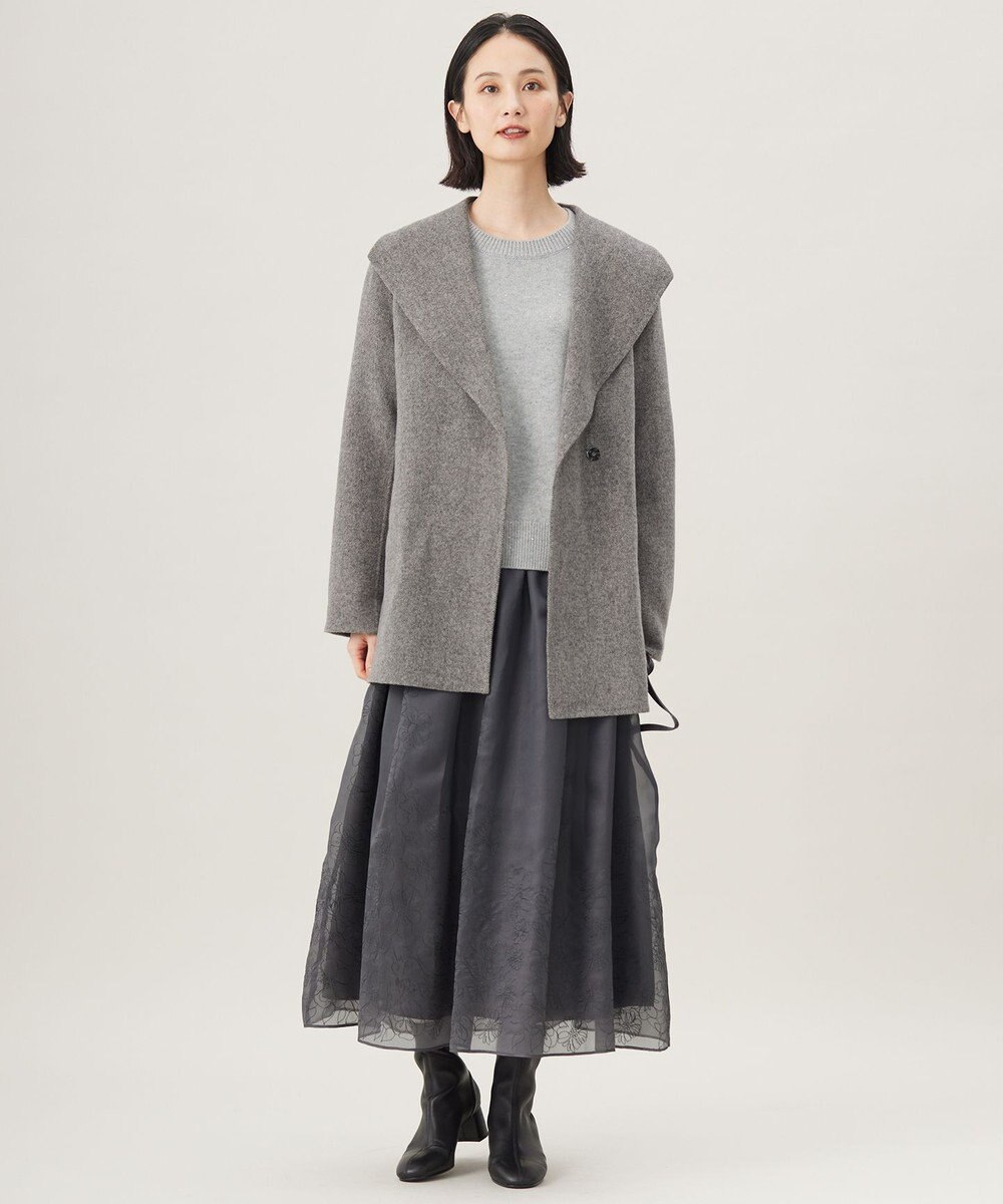 自由区 S ウールリバーショート コート 