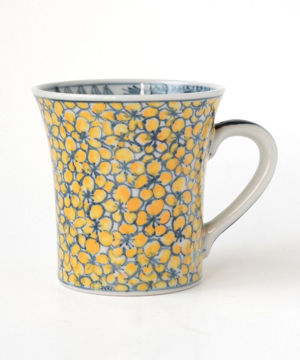 たち吉 【たち吉】山水山吹文 マグ 京焼・清水焼 