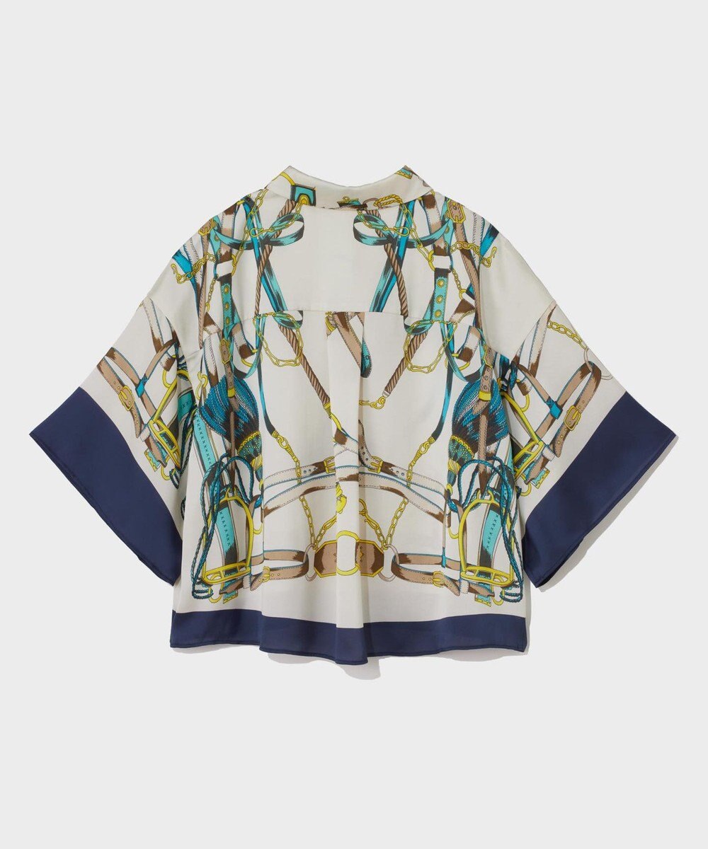 GRACE CONTINENTAL マリンスカーフプリントシャツ 