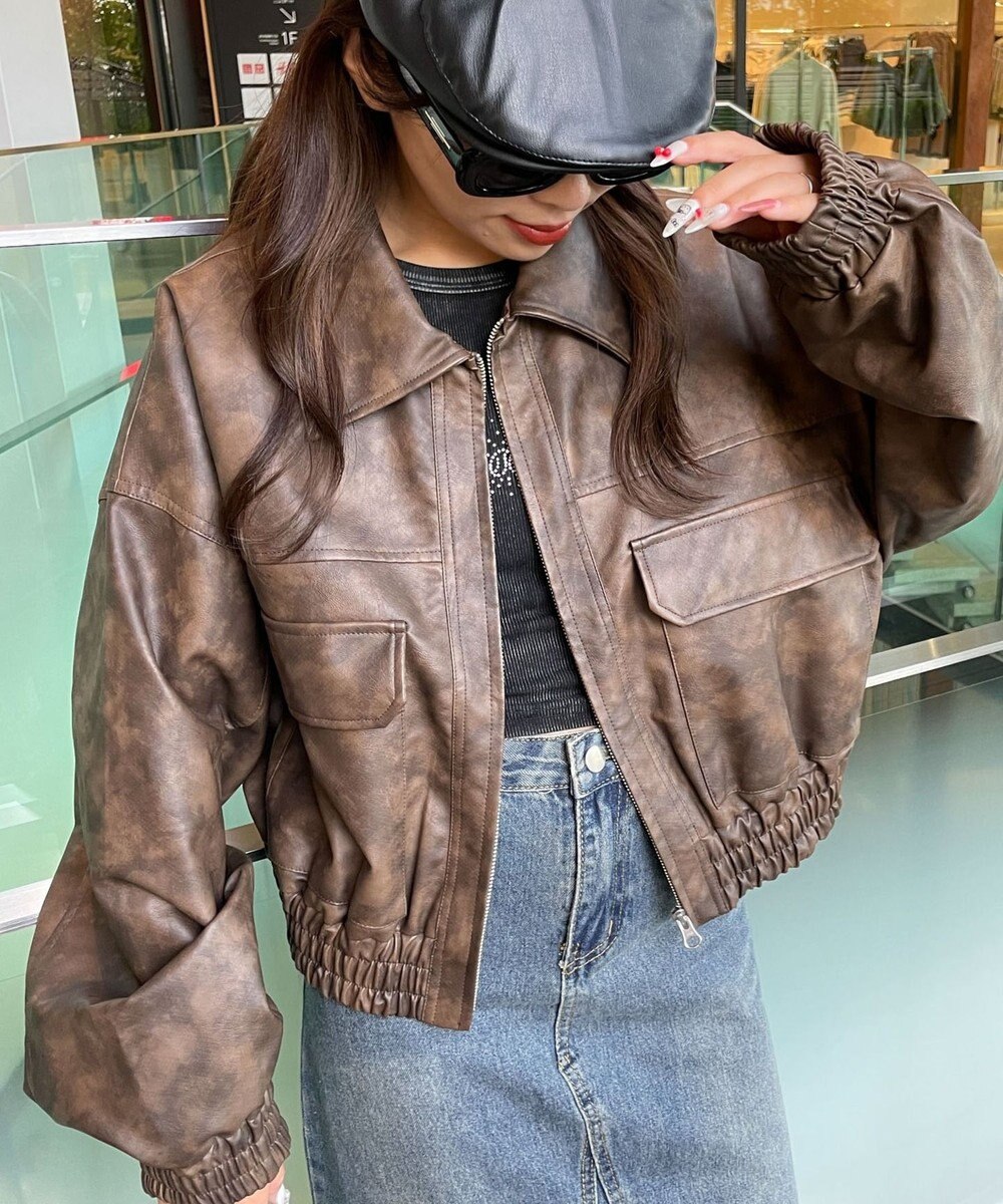 WEGO PUショートブルゾン 