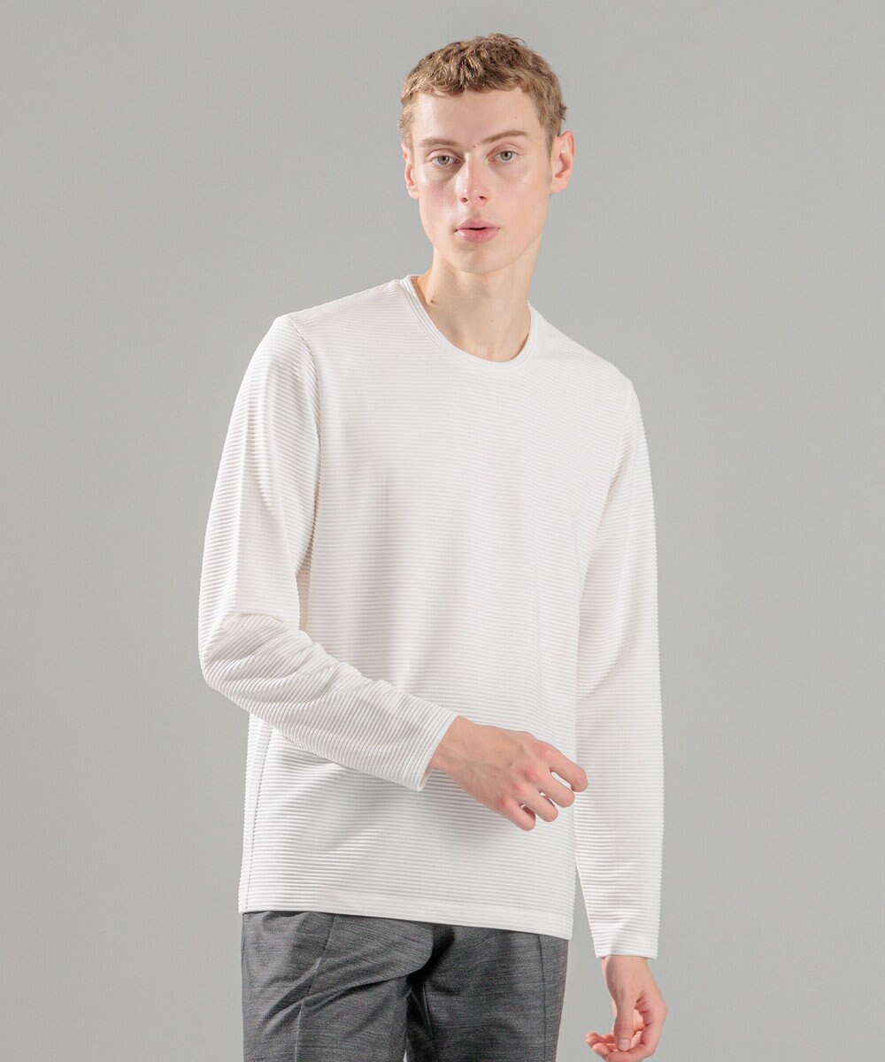 JOSEPH HOMME タックリップルジャージー　クルーネックカットソー 