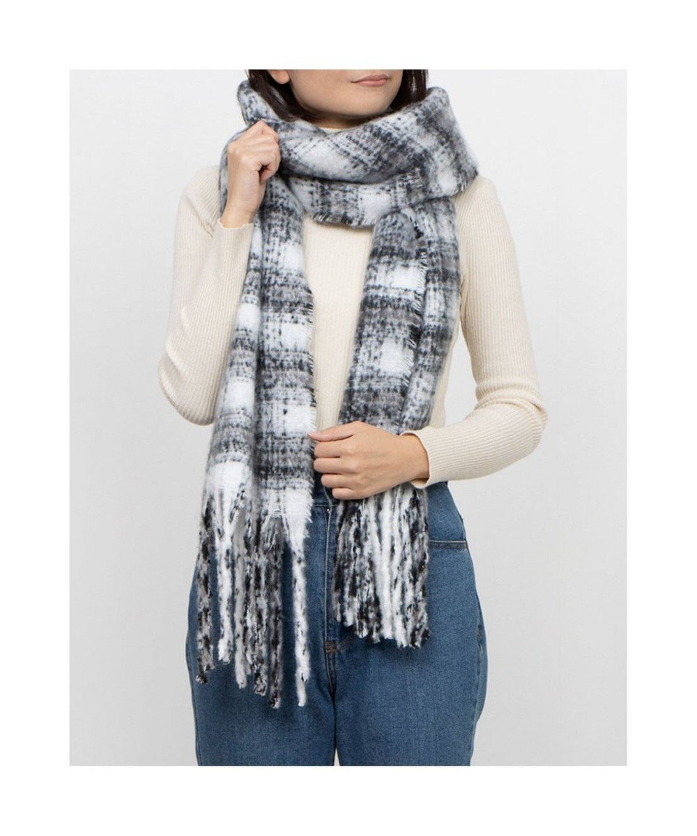 UNBILLION カシュネ cache nez / ブークレオンブレーチェックストール 