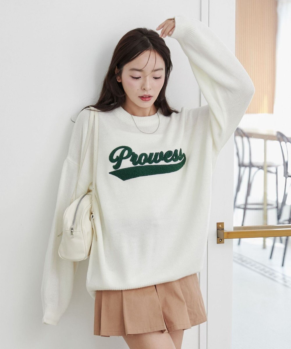 WEGO グラフィックニットBIGプルオーバー 