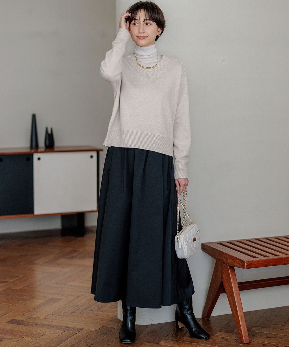 23区 S 【Oggi2月号掲載/洗える】ウールカシミヤ Vネック ニット 