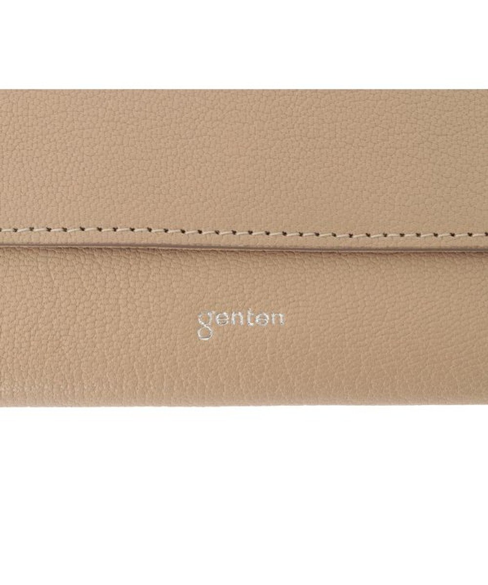 genten 【新色】フレスコ フラップ長財布 
