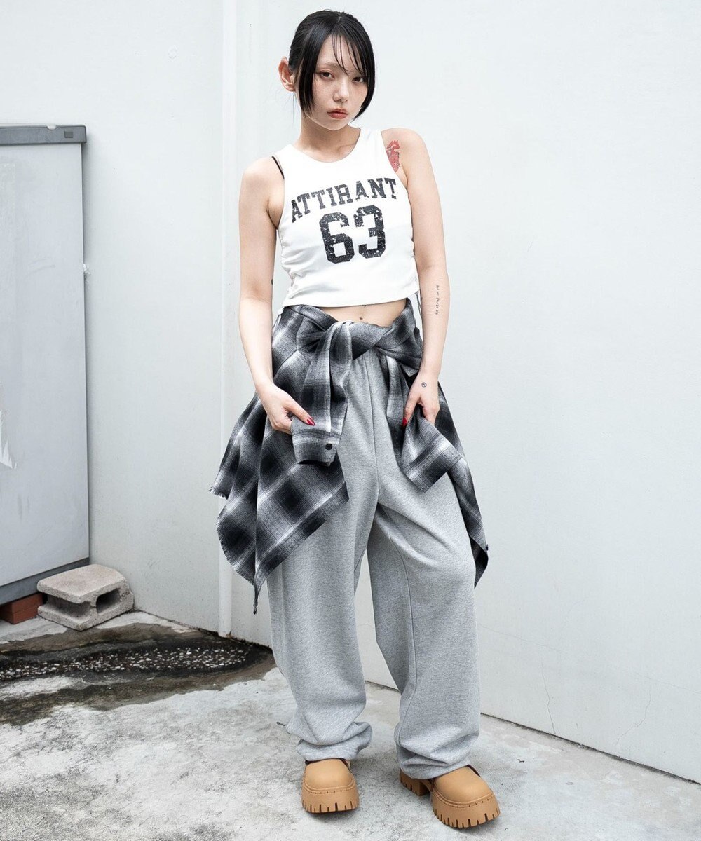 WEGO チェックBIGネルシャツ 