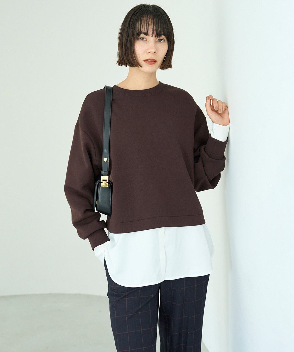 UNFILO L 【2WAY】BEAUTY FORM JERSEY ハーフZIP プルオーバー 
