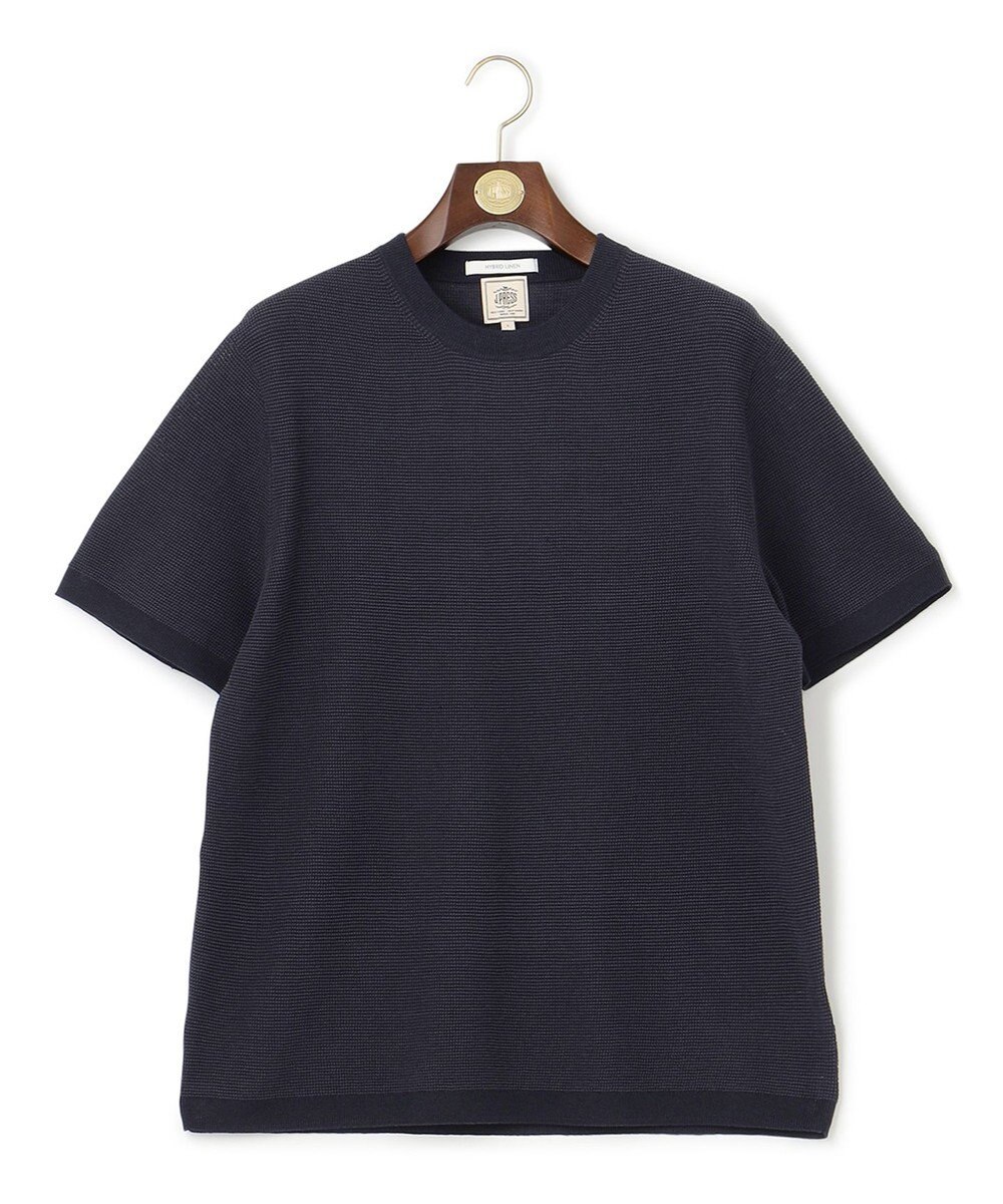 HYBRID LINEN】ニットTシャツ-