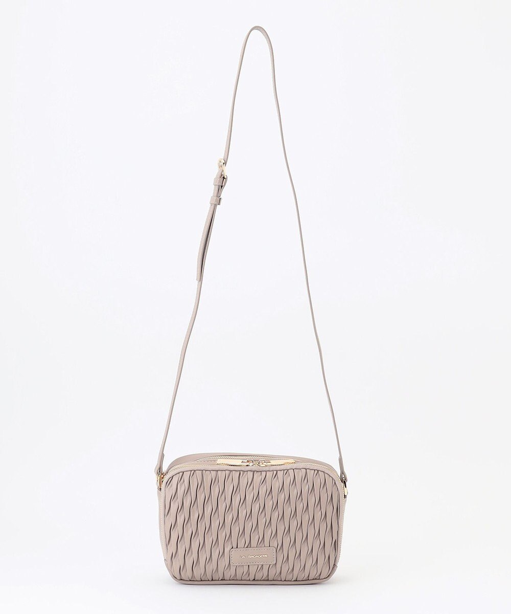 LA BAGAGERIE ランダムプリーツショルダーバッグ 