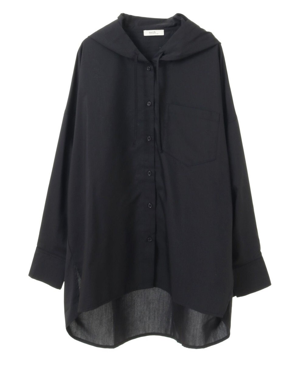 earth music&ecology フーディーシャツ 