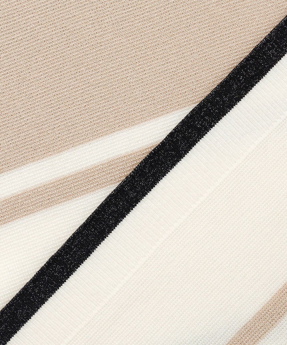 J.PRESS LADIES Cotton Acetate ブロッキング ボーダー ニット 