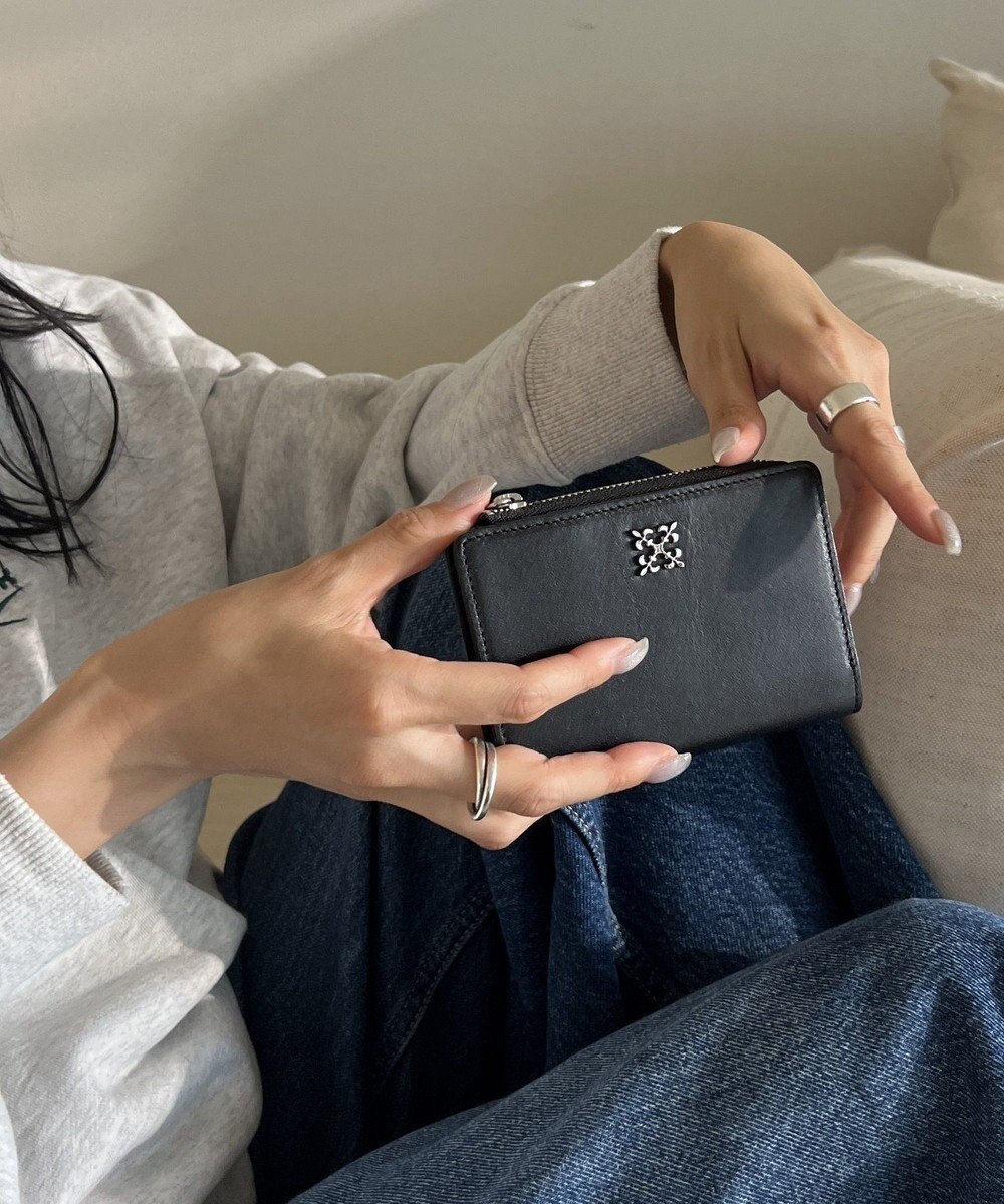 russet ミニモノグラムプレートハーフウォレット(SO-421) 