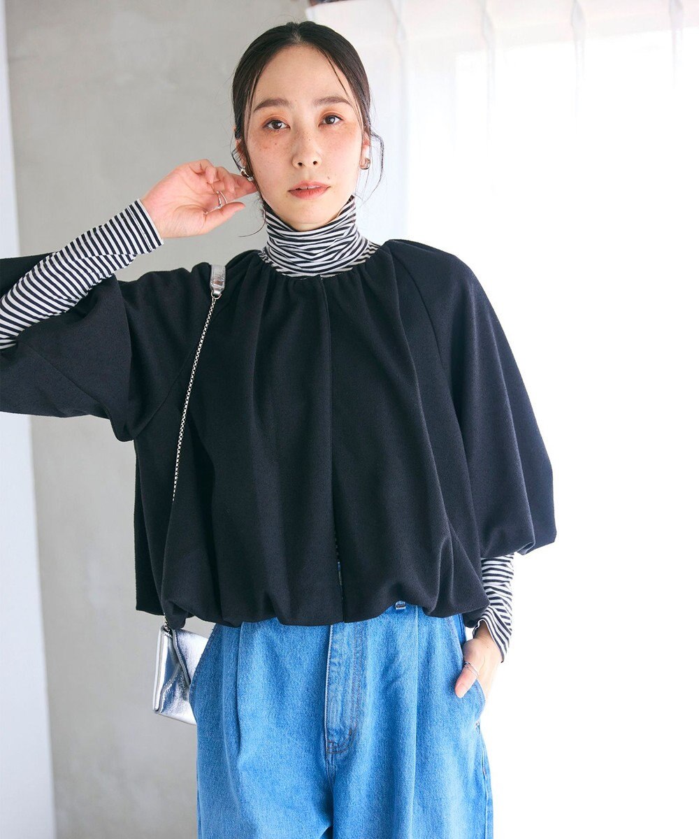 #Newans 【セレモニーにも/洗濯機可】バルーンヘムライトブルゾン​ 