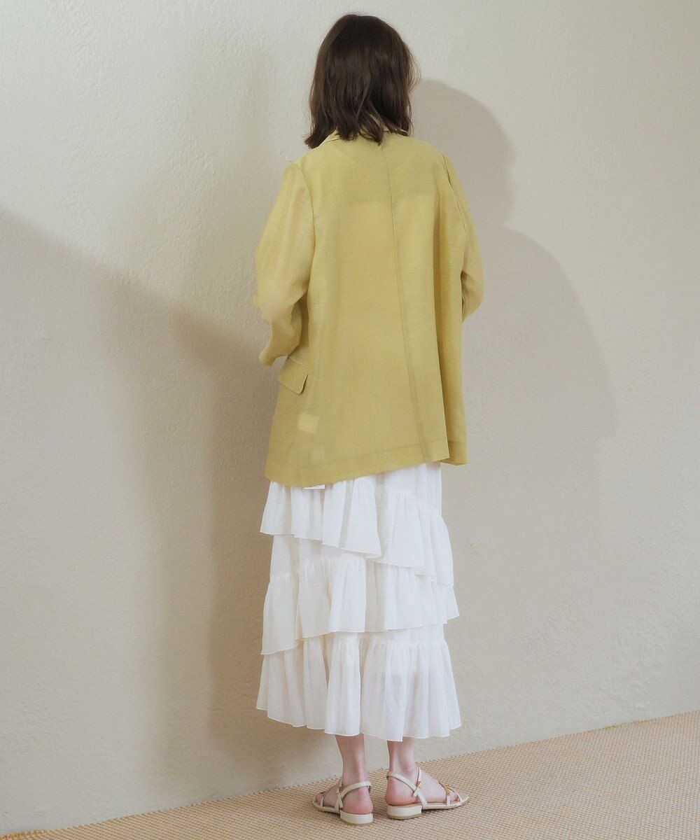 YECCA VECCA アシメラッフルスカート 