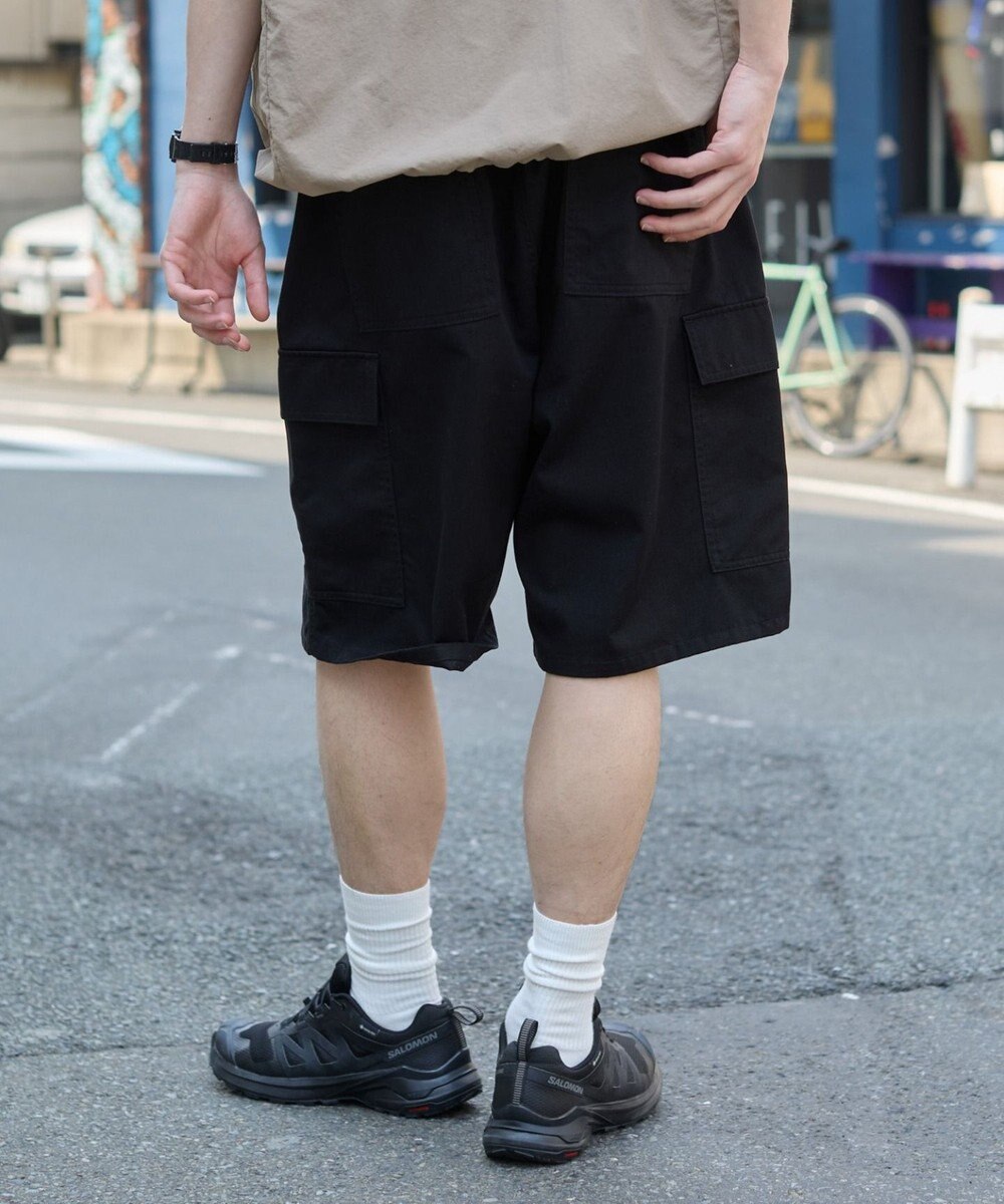 WEGO 【ウエストゴム】イージーバギーカーゴショーツ 