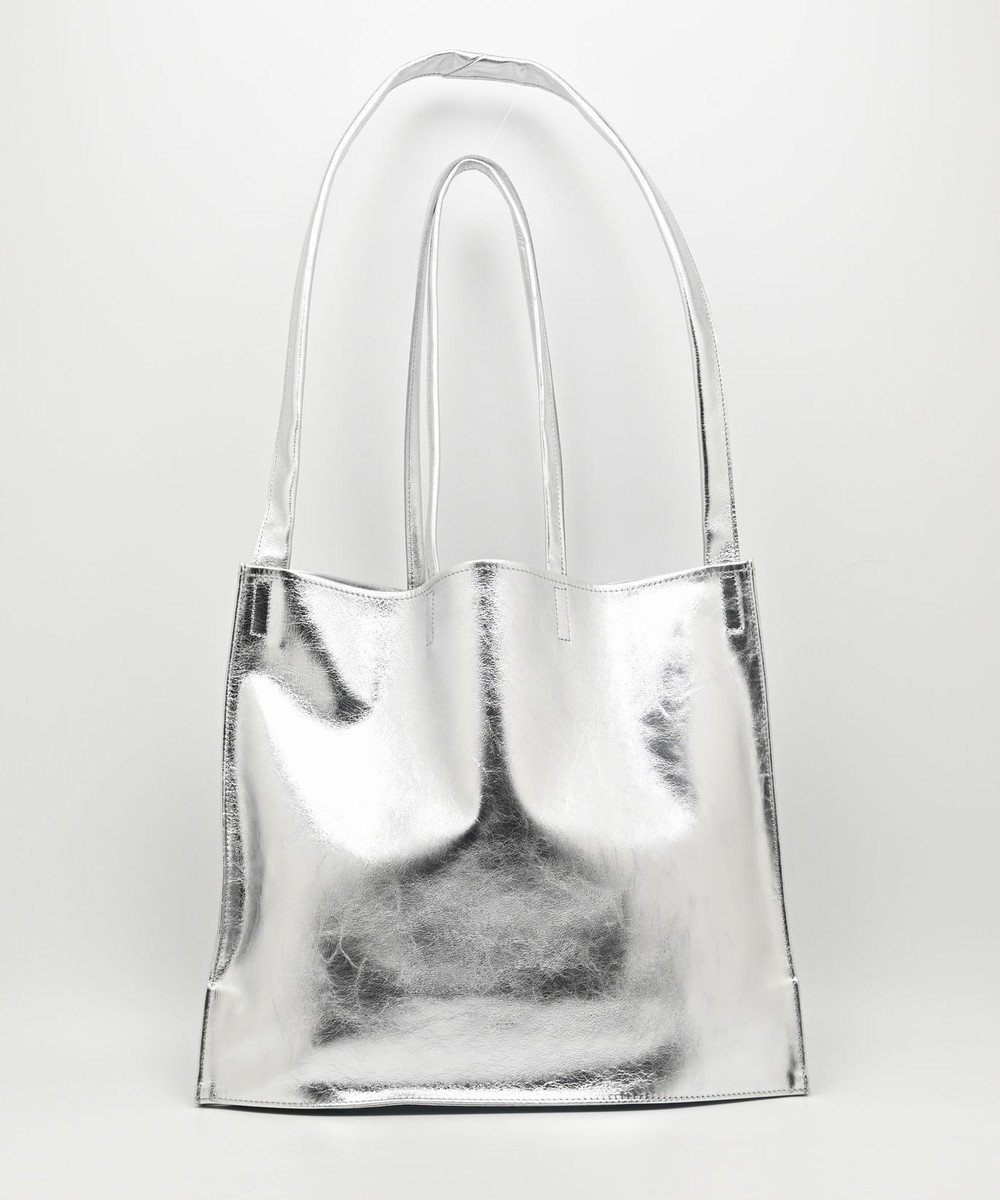 blancle メタリックレザー ガゼット2wayトートバッグ 