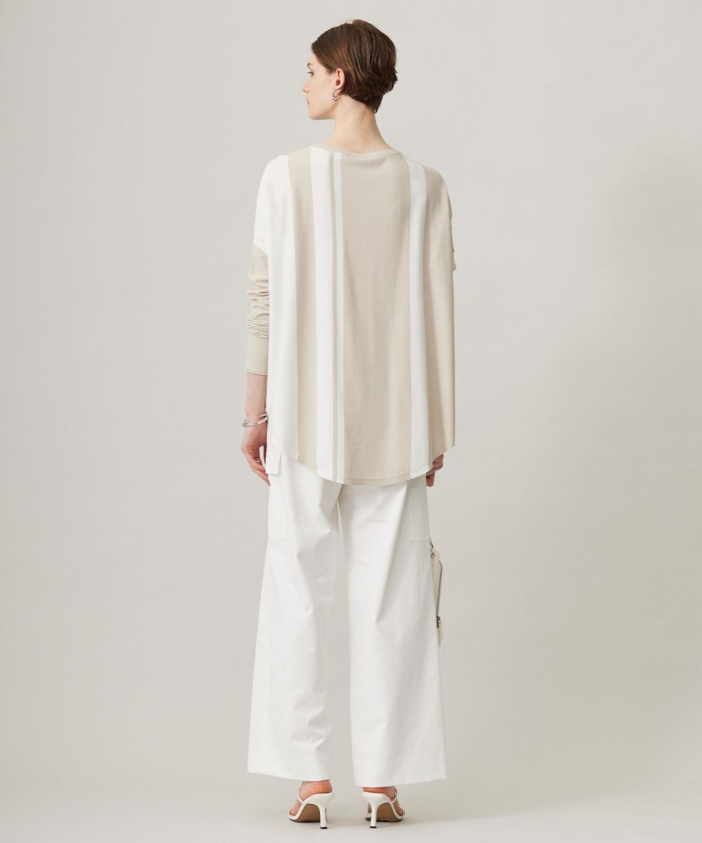 ICB 【UVカット・吸水速乾・洗える】シェルタリングドライサテン  ワイドストレートカーゴパンツ 